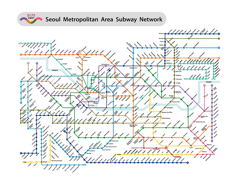 Subway map of Seoul
